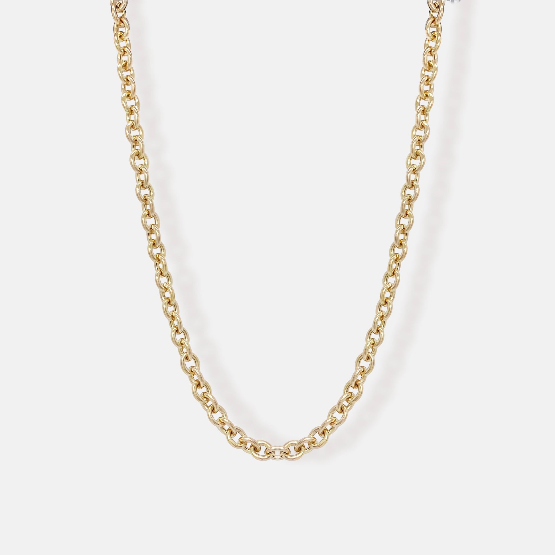 Gold Cable Chain Necklace
