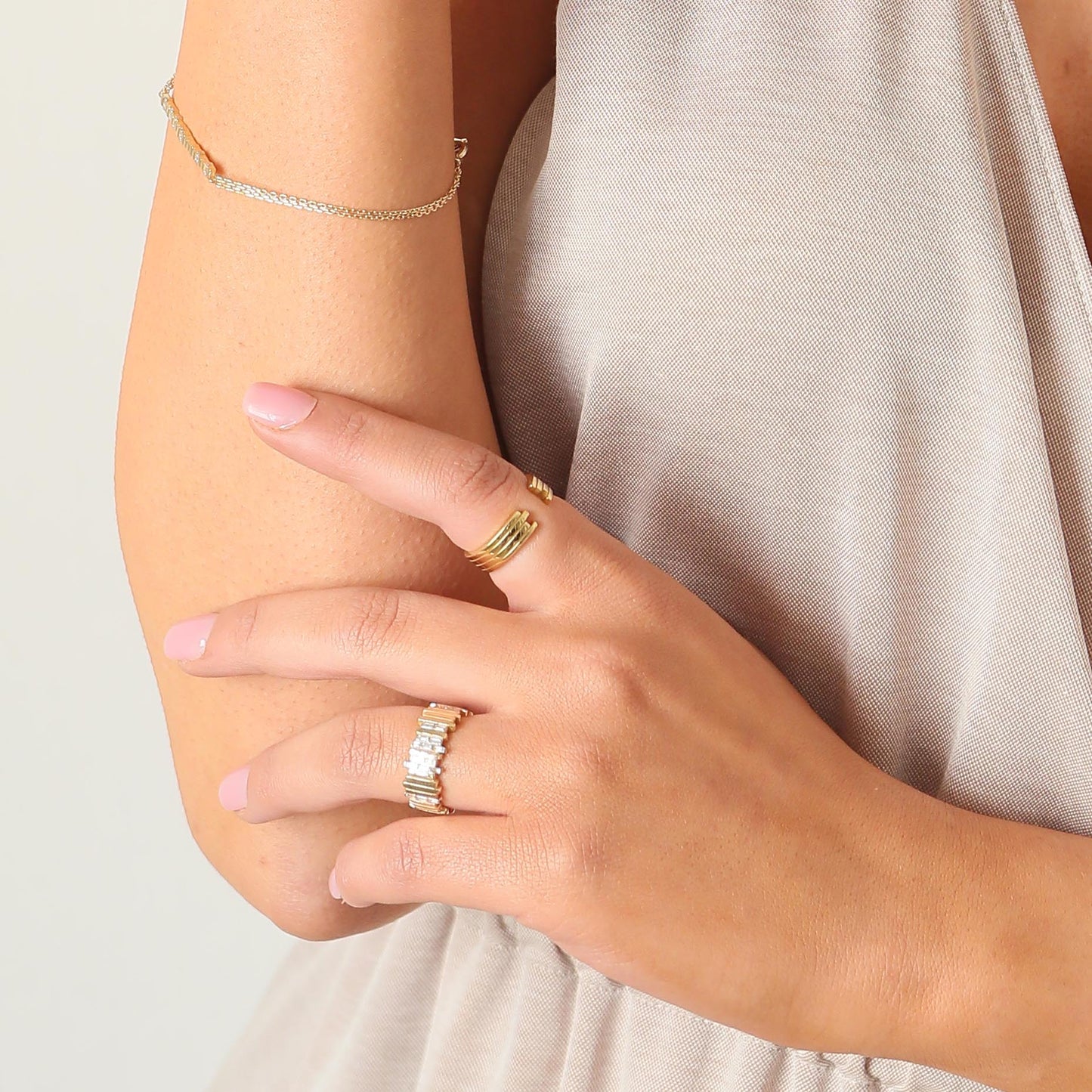 Gold Flow Open Ring