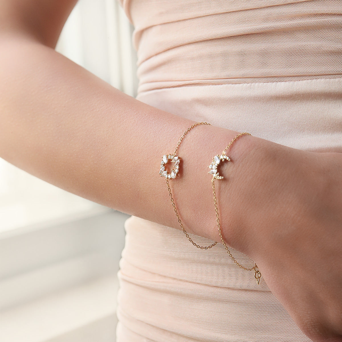 Full Bloom Bracelet In Diamonds & White Sapphires