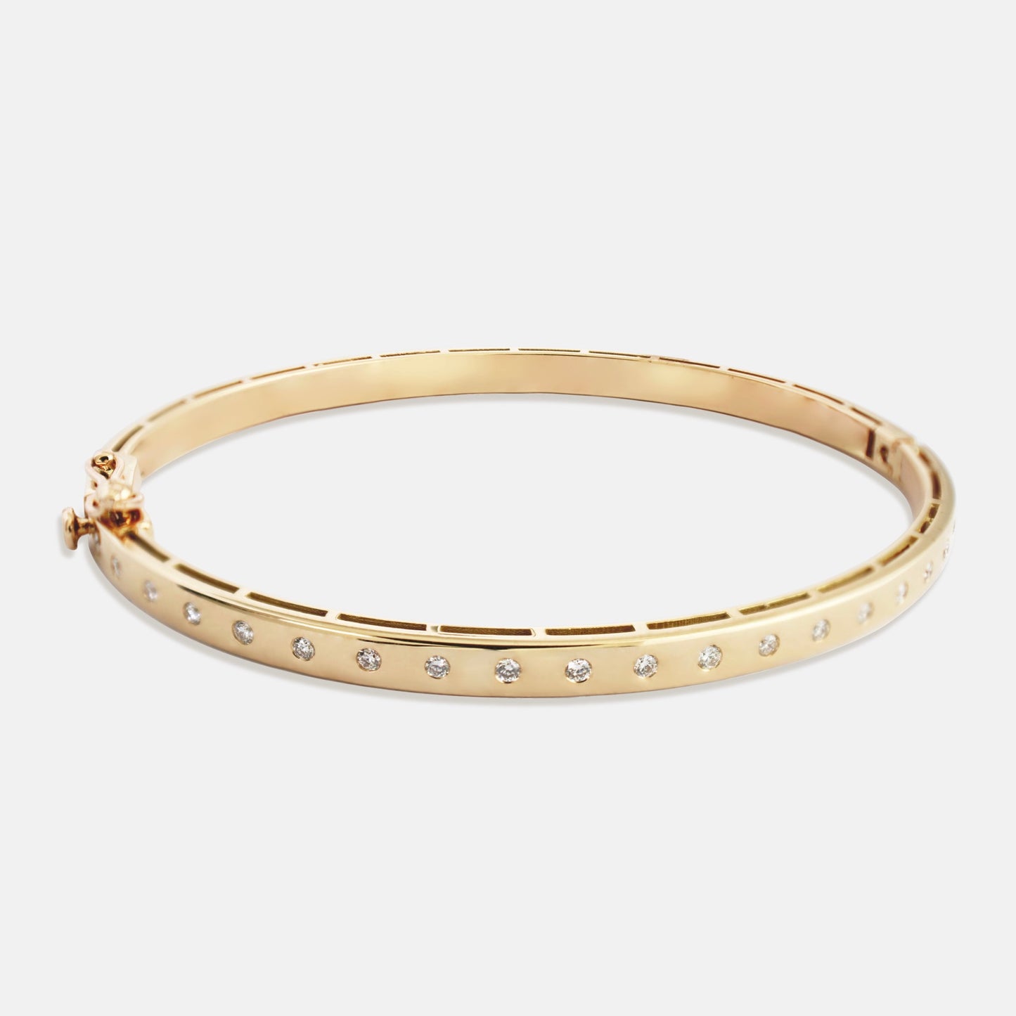 Orbit Bangle in Gold and Diamonds