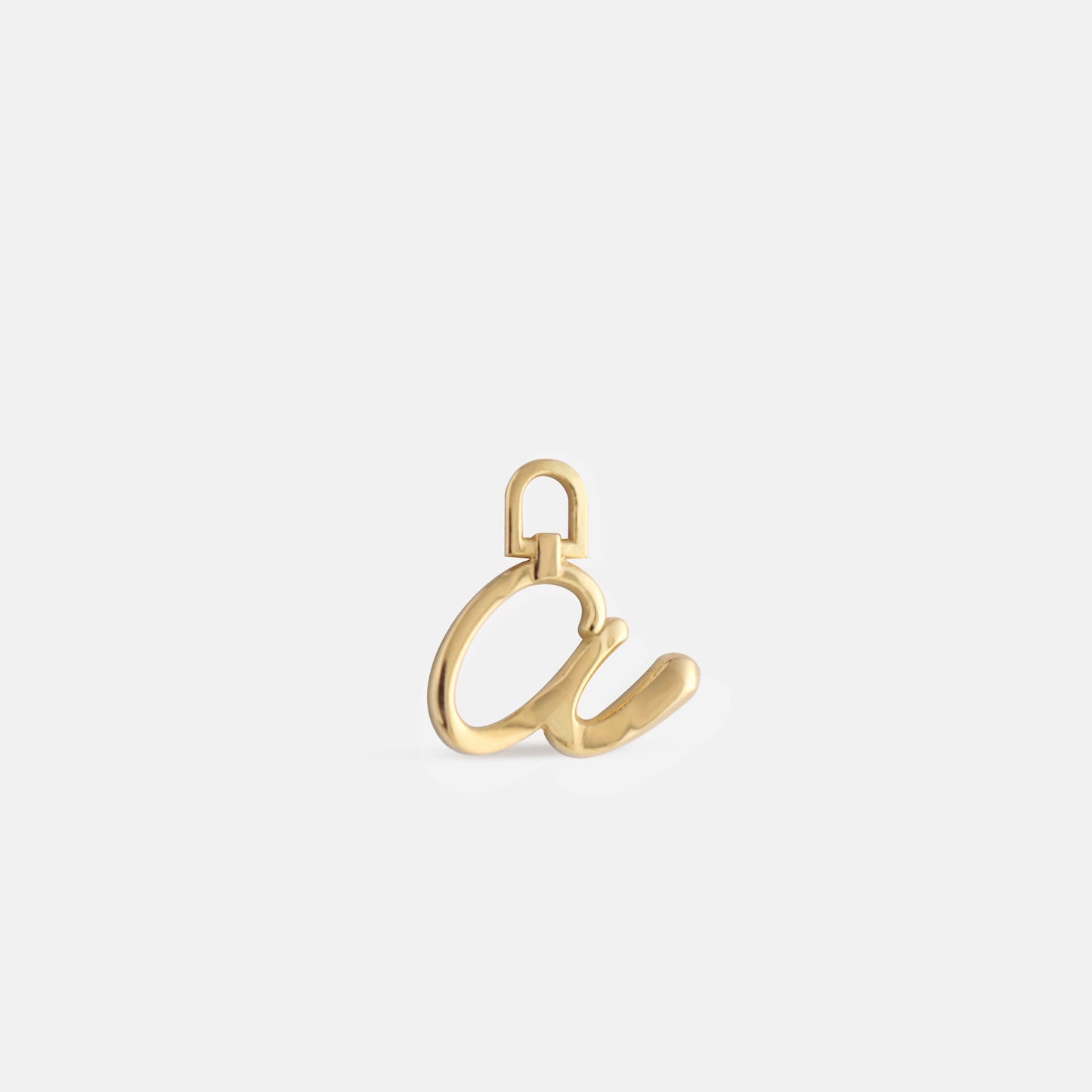 Gold and Diamond Letter Charm