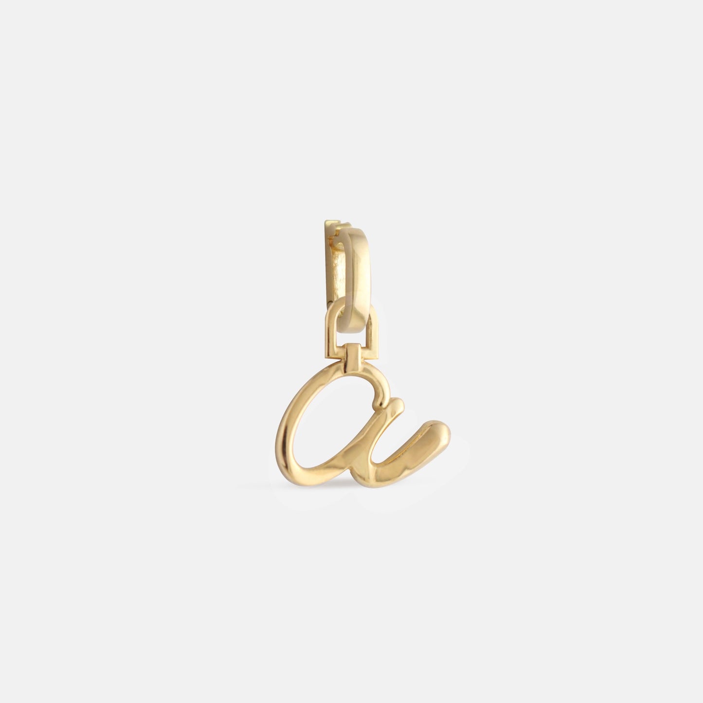 Gold and Diamond Letter Charm