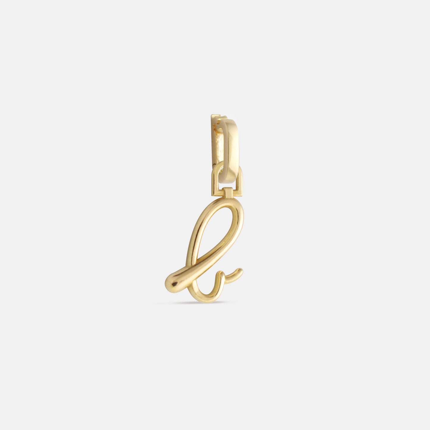 Gold and Diamond Letter Charm