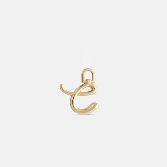 Gold and Diamond Letter Charm