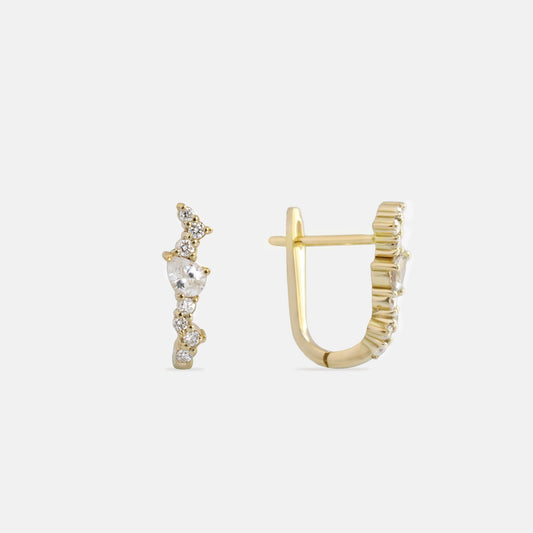 Petal Hoop Earrings