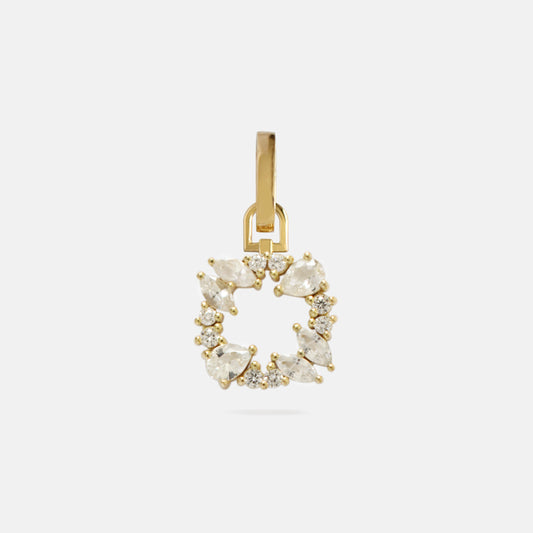 Full Bloom Charm in Diamonds & White Sapphires