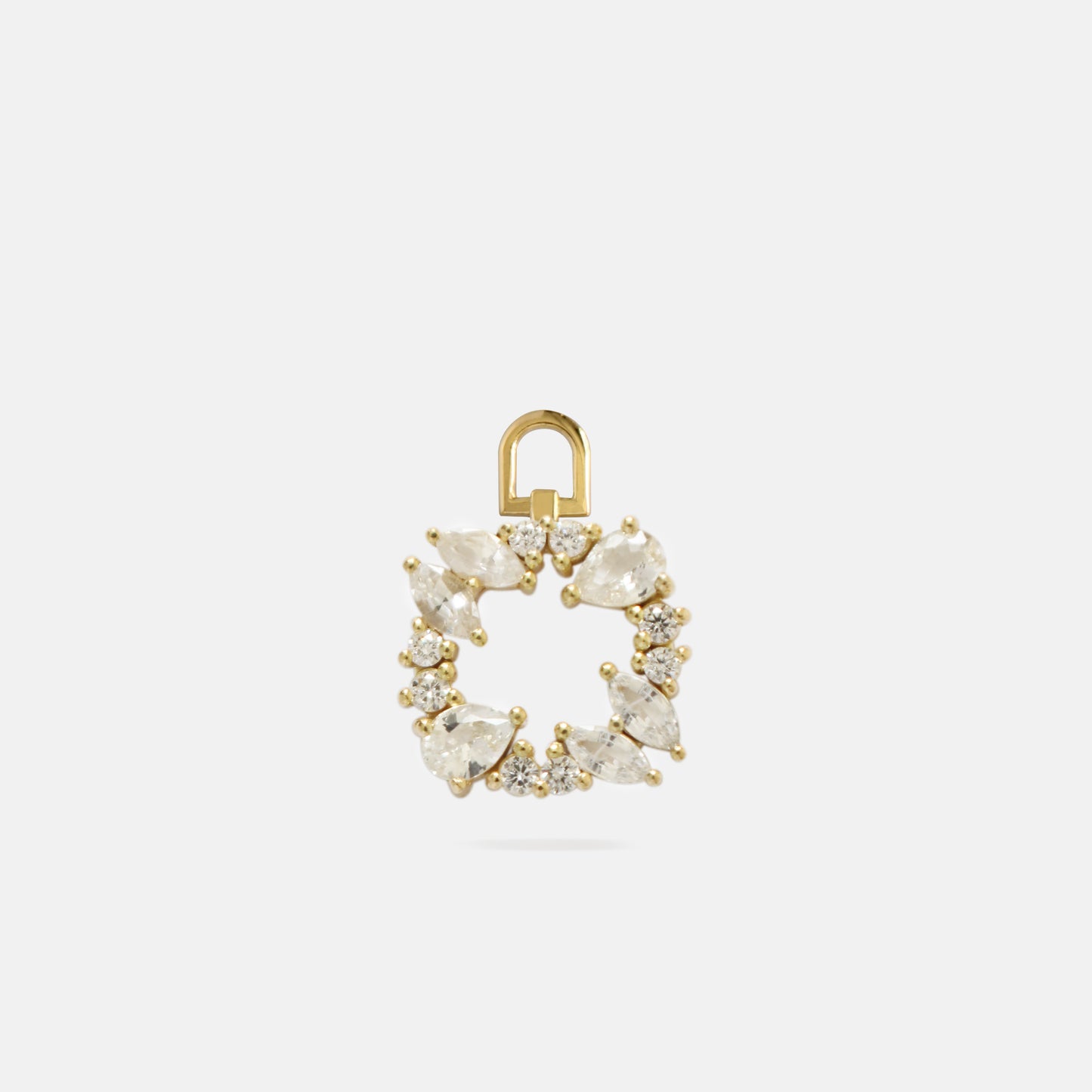 Full Bloom Charm in Diamonds & White Sapphires