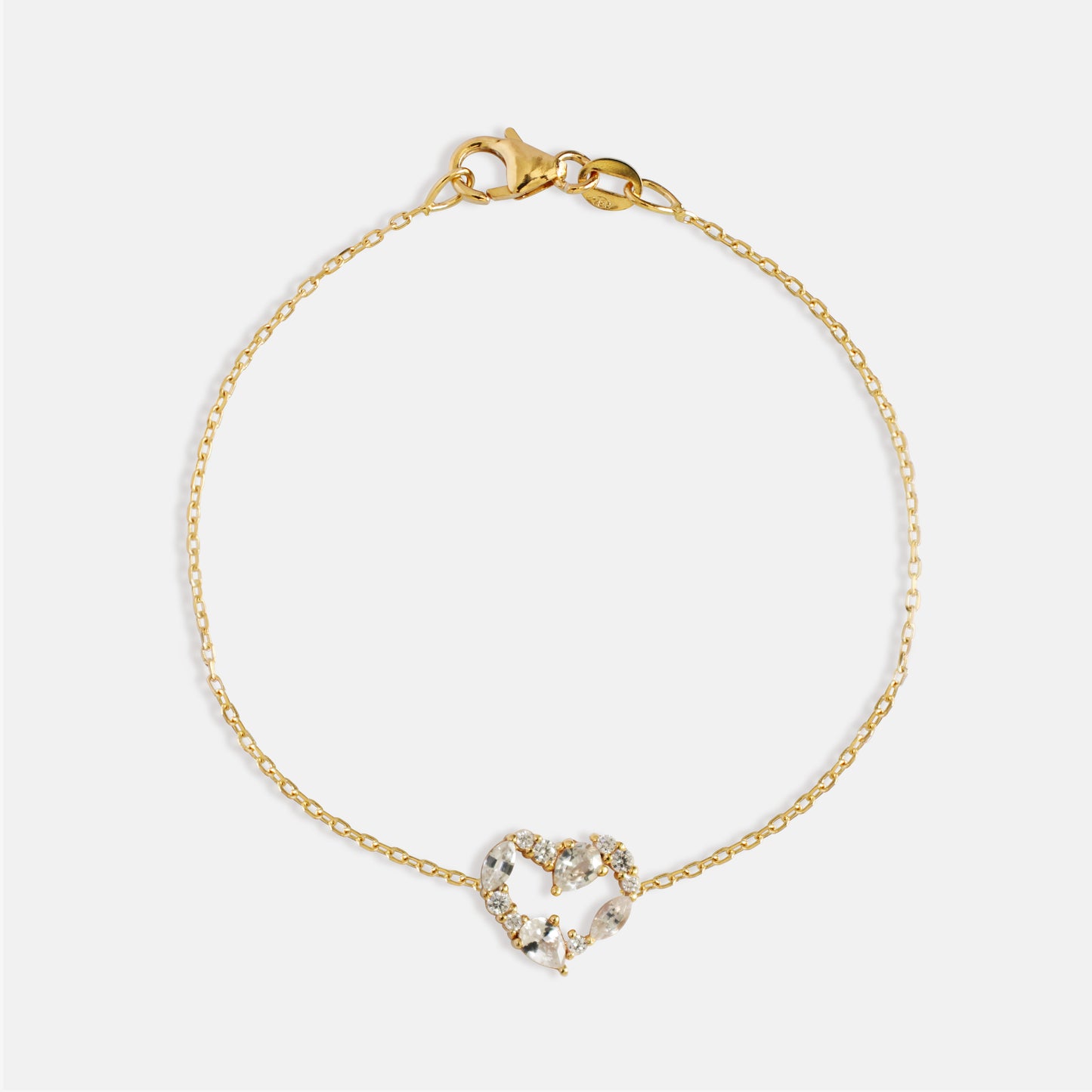 Wild Heart Bracelet In Diamonds & White Sapphires