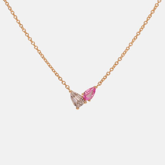 Ruby Petal Necklace