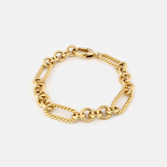 Chunky Twisted Rail Chain Bracelet
