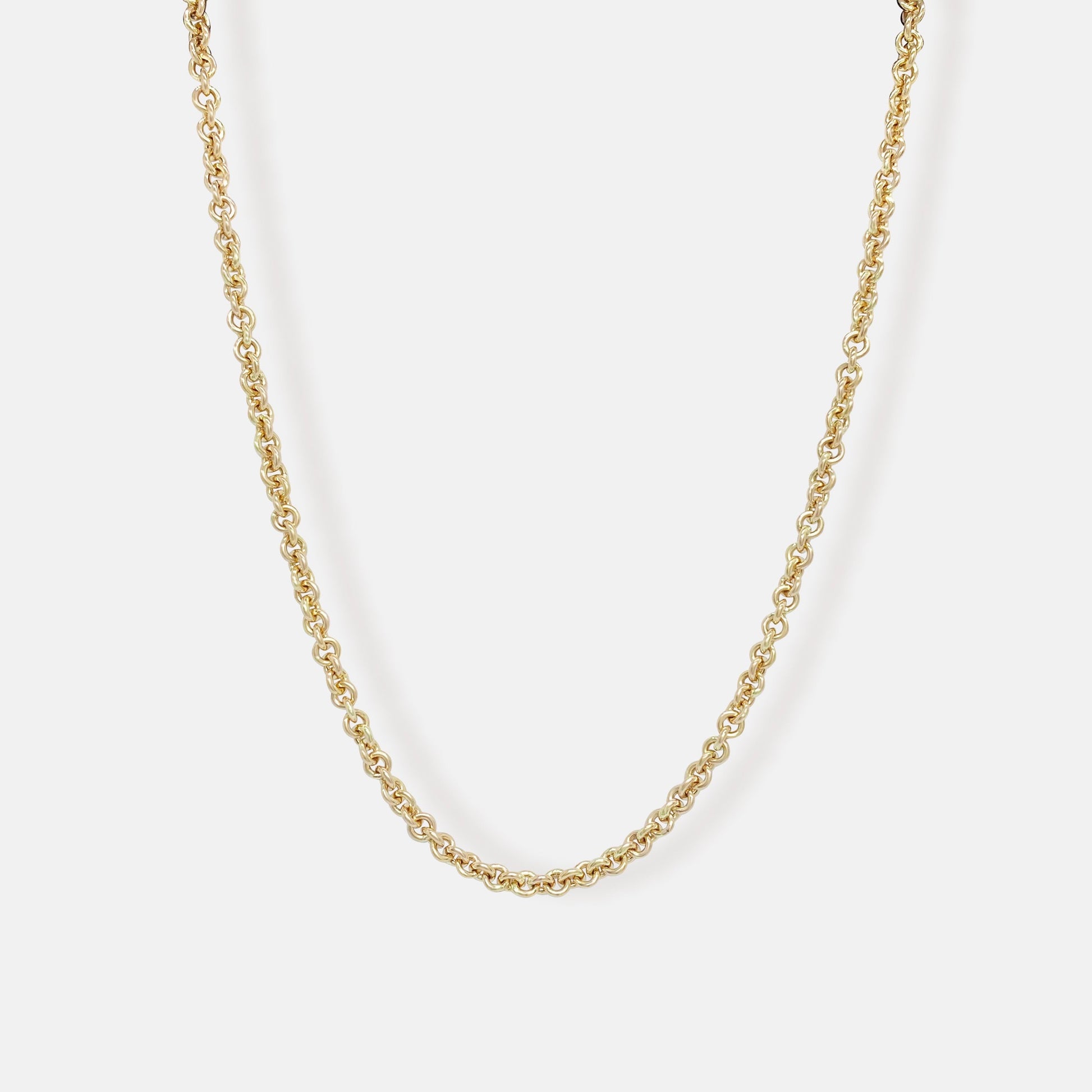 Gold Mini Cable Chain Necklace