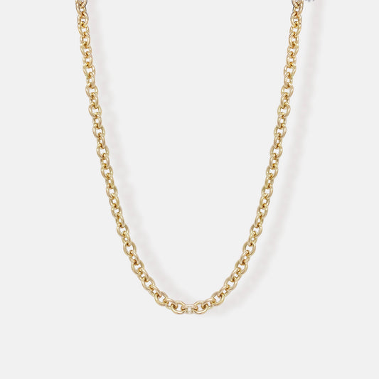 Gold Cable Chain Necklace