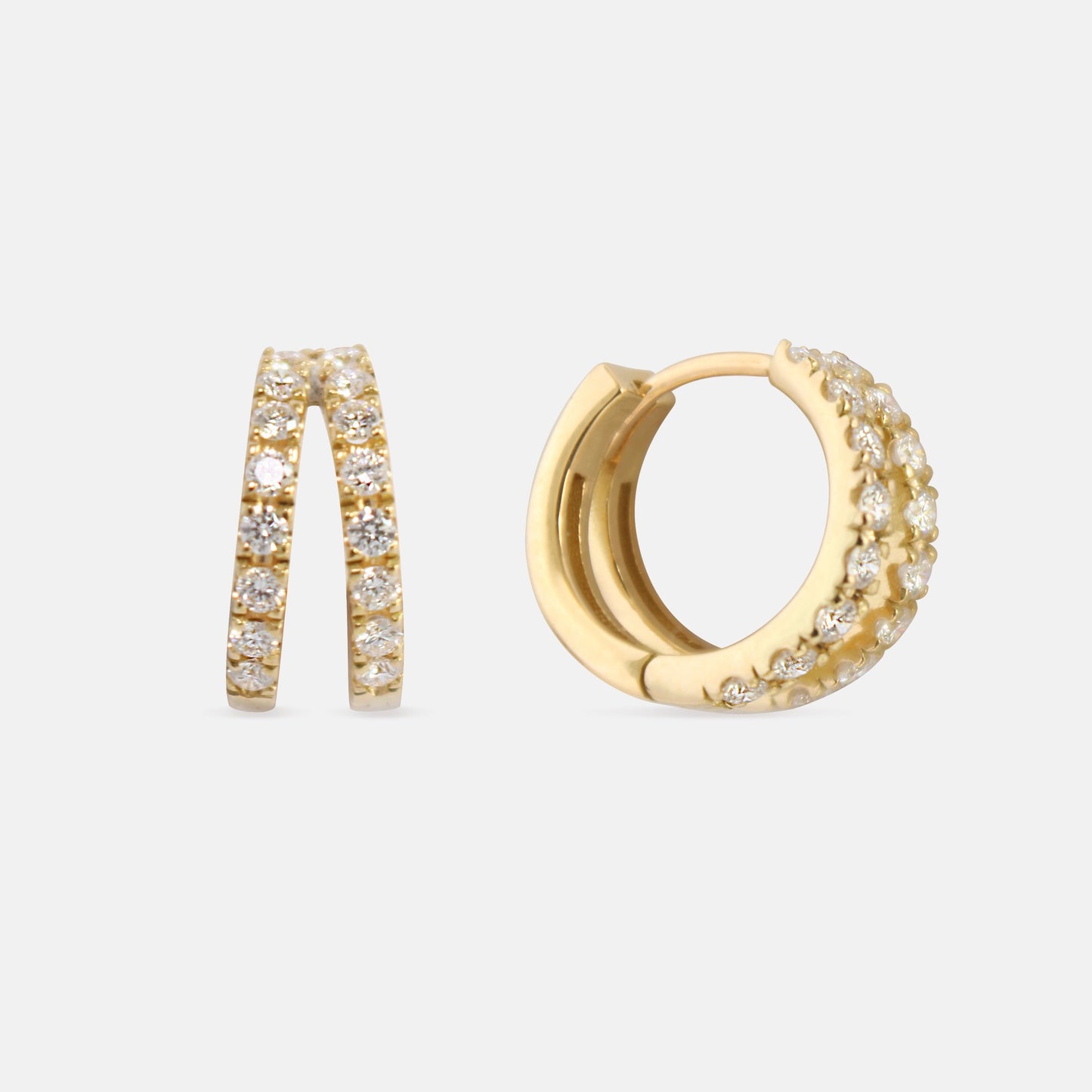 Double Diamond Hoops