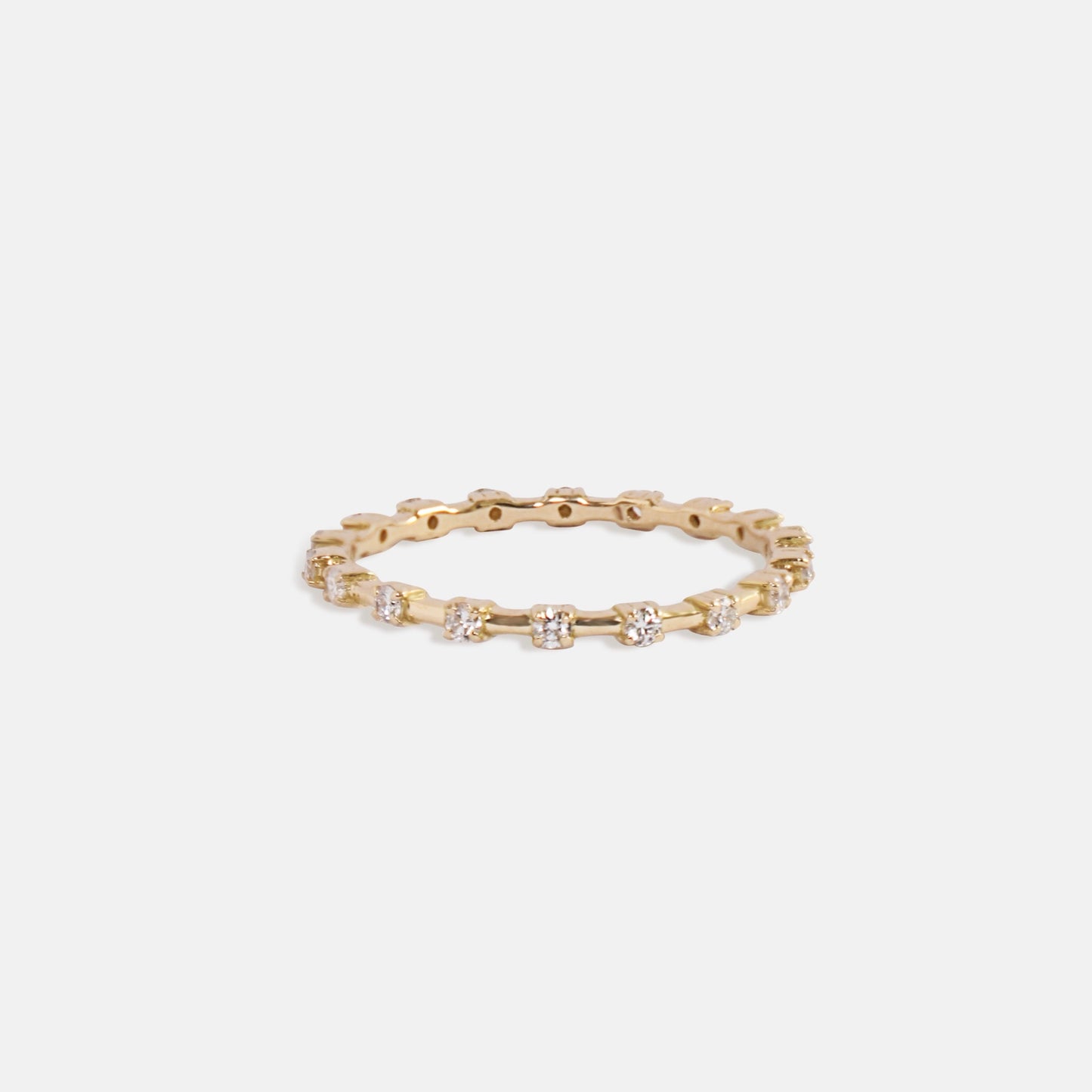 Maru Sprinkled Diamond Eternity Band