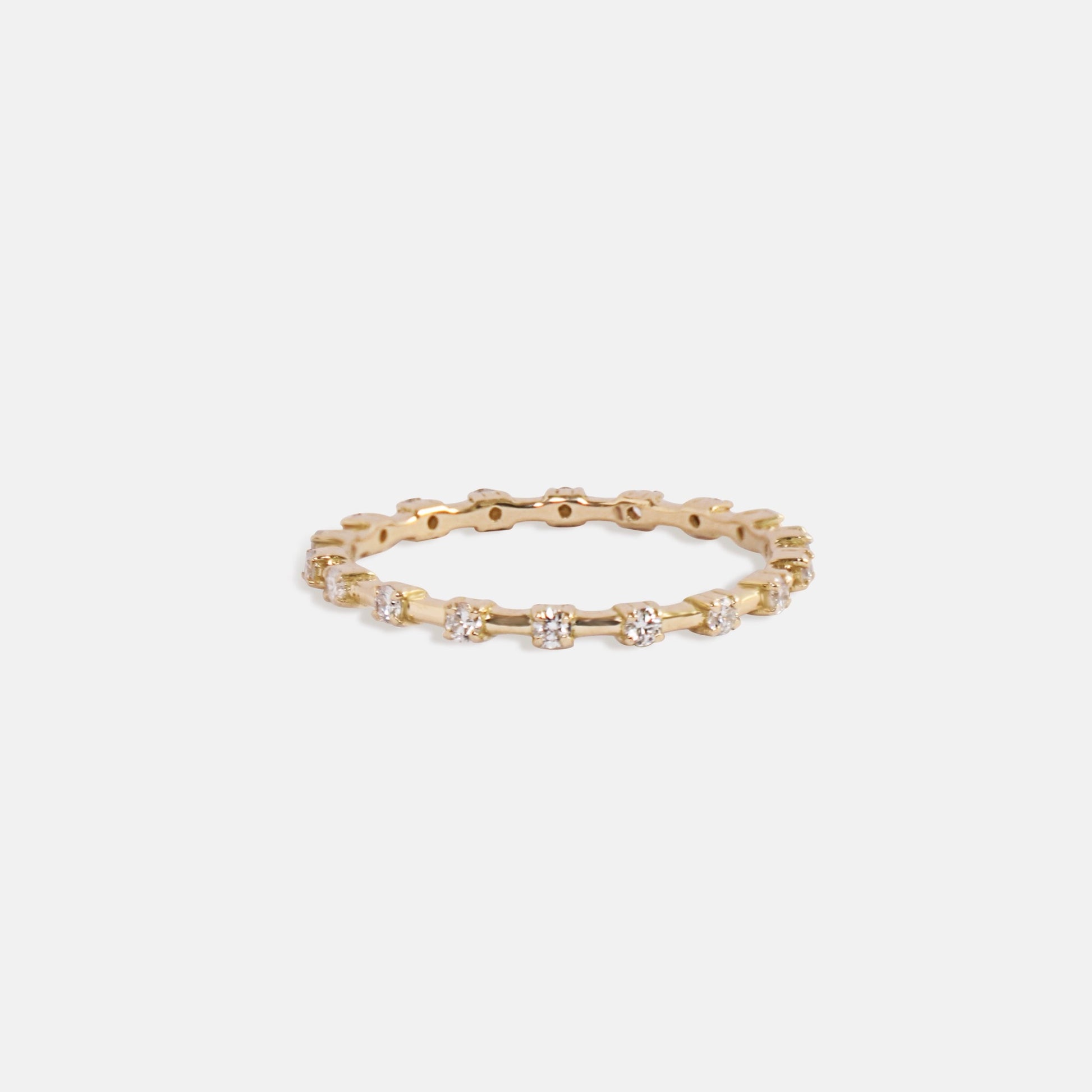 Maru Sprinkled Diamond Eternity Band