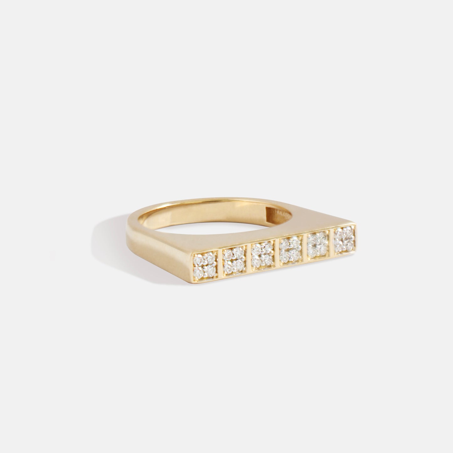 Diamond Block Ring