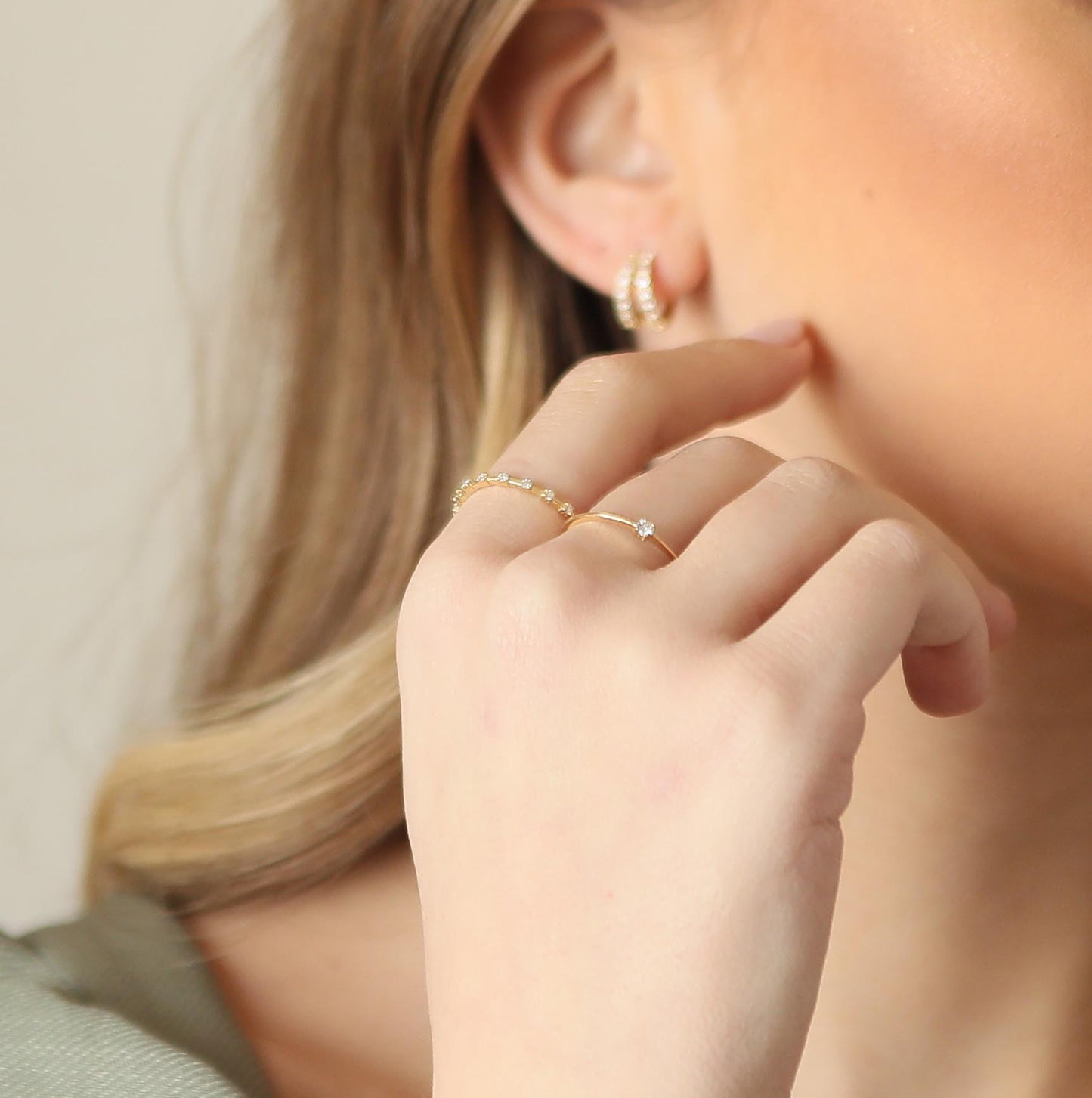 Sprinkled Diamond Eternity Band