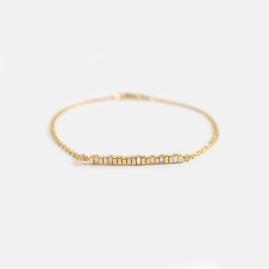 Rhythm Bracelet, Maru Baguette Diamond Bracelet
