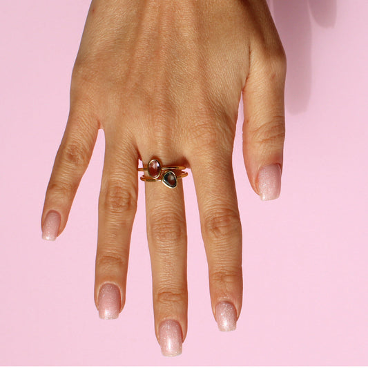 Daydream Rose Cut Sapphire Ring